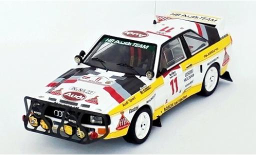 Audi Sport Quattro 1/43 Trofeu Sport quattro No.11 HB Team HB Rallye WM Safari Rallye 1985 S.Blomqvist/B.Cederberg modellino in miniatura