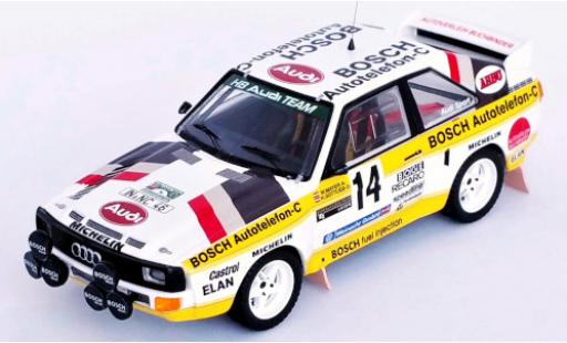 Audi Sport Quattro 1/43 Trofeu Sport quattro No.14 Bosch Internationale Steiermark Rallye 1985 W.Mayer/H.Gottlieb modellino in miniatura