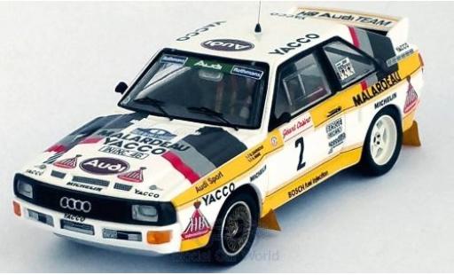 Audi Sport Quattro 1/43 Trofeu Sport quattro No.2 HB Team Rallye du Var 1984 B.Darniche/A.Mahe modellino in miniatura