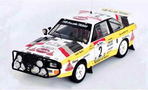 Audi Sport Quattro 1/43 Trofeu Sport quattro No.2 HB Team Rallye WM Rally Bandama 1985 M.Mouton/A.Hertz modellino in miniatura