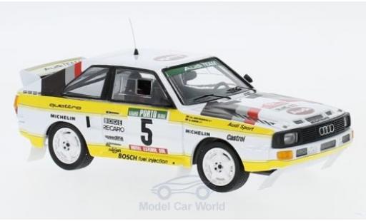 Audi Sport Quattro 1/43 Trofeu Sport quattro No.5 HB Rallye WM Rallye Portugal 1985 mit Decals W.Röhrl/C.Geistdörfer modellino in miniatura