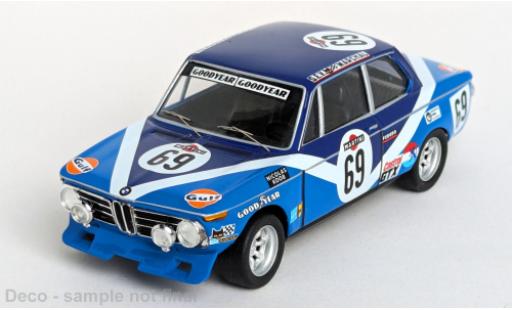Bmw 2002 1/43 Trofeu Ti 24h Spa Francorchamps 1973 #69 1:43 modellino in miniatura