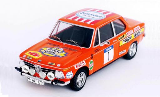 Bmw 2002 1/43 Trofeu ti No.1 Nogger Team Hamburg Langnese Rallye DM Rally Trifels 1973 R.Hainbach/W.Biebinger modellino in miniatura