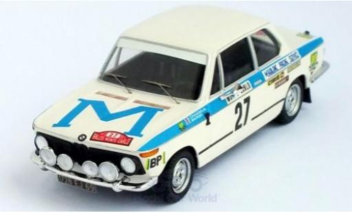 Bmw 2002 1/43 Trofeu ti No.27 Rallye WM Rallye Monte Carlo 1973 G.Chasseuil/C.Baron modellino in miniatura