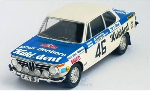 Bmw 2002 1/43 Trofeu ti No.46 Kukident Rally Monte Carlo 1973 R.Hainbach/W.Biebinger modellino in miniatura