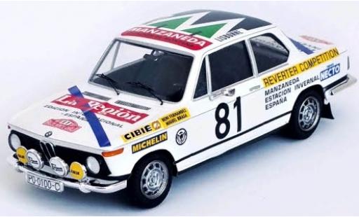 Bmw 2002 1/43 Trofeu ti No.81 Rallye WM Rally Monte Carlo 1977 B.Fernandez/M.Brasa modellino in miniatura