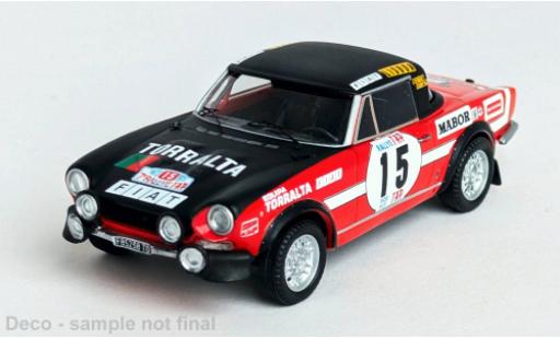 Fiat 124 1/43 Trofeu Sport Spider 1600 Rally Portugal 1973 #15 1:43 modellino in miniatura
