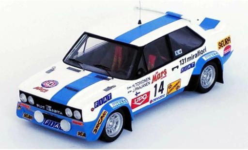 Fiat 131 1/43 Trofeu Abarth No.14 Rallye WM 1000 Lakes Rallye 1979 H.Toivonen/J.Paajanen modellino in miniatura