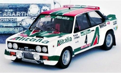 Fiat 131 1/43 Trofeu Abarth No.4 VS Corse Olio Alitalia Rally Portugal 1978 Unfallfahrzeug M.Alen/I.Kivimaki modellino in miniatura