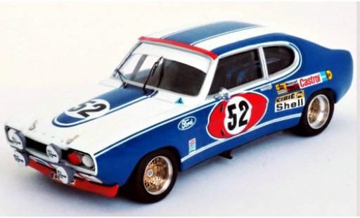 Ford Capri 1/43 Trofeu MkI 2600 RS No.52 Motor Company Deutschland 24h Le Mans 1972 D.Glemser/A.Soler-Roig modellino in miniatura