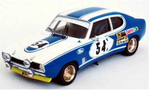 Ford Capri 1/43 Trofeu MkI 2600 RS No.54 Motor Company Deutschland 24h Le Mans 1972 G.Birrell/C.Bourgoignie modellino in miniatura