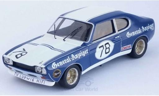 Ford Capri 1/43 Trofeu MKI RS 2600 No.78 General-Anzeiger DRM 1973 K.Ludwig modellino in miniatura