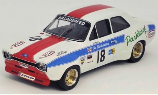 Ford Escort 1/43 Trofeu MK I 1300 GT RHD No.18 Broadspeed Tourist Trophy Silverstone 1973 P.Hanson modellino in miniatura