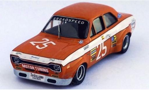Ford Escort 1/43 Trofeu MK I No.25 Broadspeed Vila Real 1973 R.Barrios modellino in miniatura