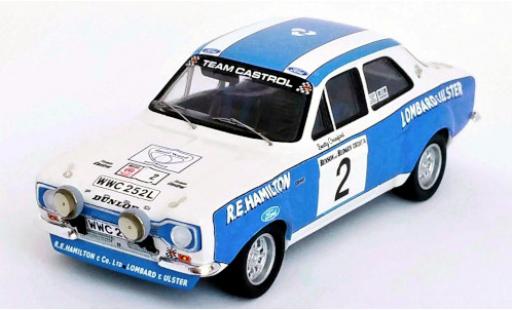 Ford Escort 1/43 Trofeu MK I RHD No.2 Team Castrol Circuit of Irland 1974 A.Boyd/B.Crawford modellino in miniatura