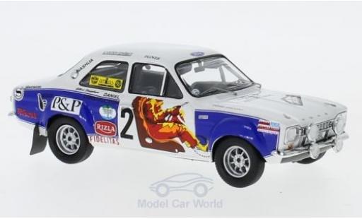 Ford Escort 1/43 Trofeu MK I RS 1600 No.2 Rallye Ypres 1974 G.Staepelaere/Jimmy modellino in miniatura