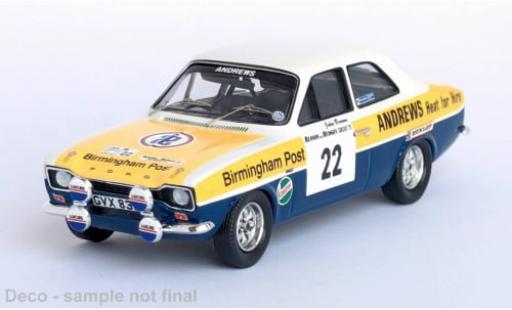 Ford Escort 1/43 Trofeu MK I RS 2000 RHD No.22 Circuit of Irland 1975 1:43 modellino in miniatura