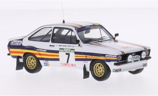 Ford Escort 1/43 Trofeu MK II No.7 Rothmans Rallye WM Rallye Portugal 1980 avec Decals A.Vatanen/D.Richards modellino in miniatura
