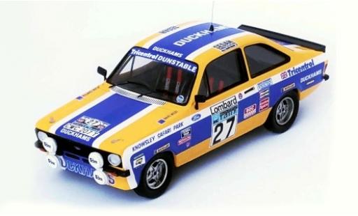 Ford Escort 1/43 Trofeu MK II RHD No.27 Duckhams Rallye WM RAC Rallye 1979 A.Carter/D.West modellino in miniatura