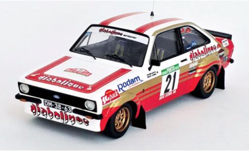 Ford Escort 1/43 Trofeu Mk II RS 1800 No.21 Diabolique Motorsport Rallye WM Rallye Portugal 1982 J.Santos/M.Oliveira modellino in miniatura