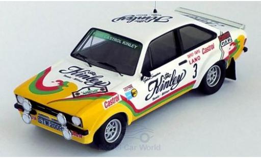 Ford Escort 1/43 Trofeu MK II RS 1800 No.3 Castrol Kinley Kinley Rally Ypres 1978 G.Staepelaere/F.Franssen modellino in miniatura