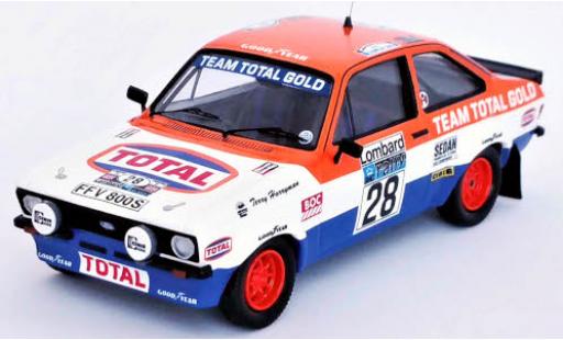 Ford Escort 1/43 Trofeu Mk II RS 1800 RHD No.28 Total Rallye WM RAC Rallye 1979 M.Wilson/T.Harryman modellino in miniatura