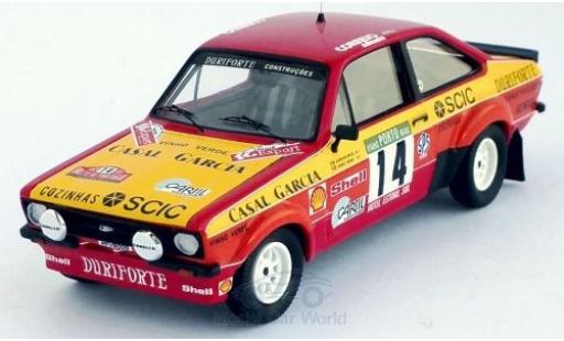 Ford Escort 1/43 Trofeu MK II RS No.14 Rallye WM Rallye Portugal 1985 C.Bica/J.Sena modellino in miniatura