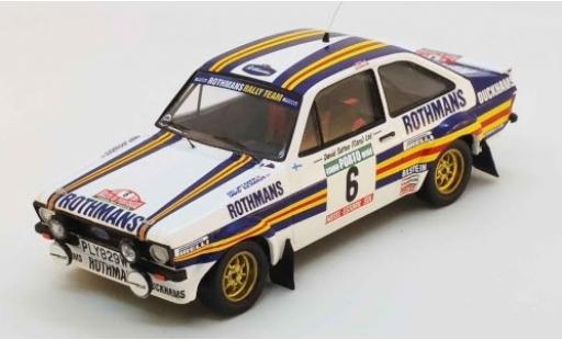 Ford Escort 1/43 Trofeu MK II RS No.6 Rothmans Rallye WM Rally Portugal 1981 A.Vatanen/D.Richards modellino in miniatura
