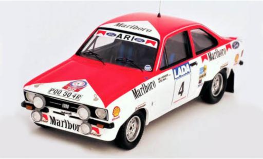 Ford Escort 1/43 Trofeu Mk2 No.4 Toyota Team Europe Rallye WM 1000 Lakes Rallye 1977 A.Vatanen/A.Aho modellino in miniatura
