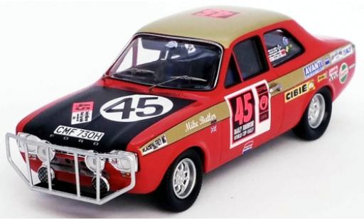 Ford Escort 1/43 Trofeu MKI 1300 GT RHD No.45 London - Mexico World Cup Rally 1970 D.Harris/M.Butler modellino in miniatura