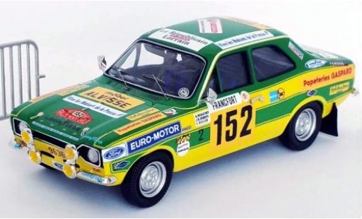 Ford Escort 1/43 Trofeu MkI RS2000 RHD No.152 Euro-Motor Rally Monte Carlo 1977 avec Absperrgitter A.Beauchef/J-R.Dubois/C.Keller modellino in miniatura