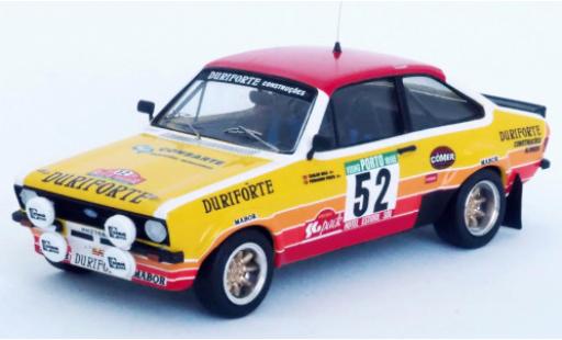 Ford Escort 1/43 Trofeu MkII No.52 Duriforte Rally Portugal 1982 C.Bica/F.Prata modellino in miniatura