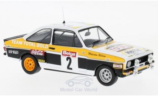 Ford Escort MKI 1/43 Trofeu MKII RS 1800 tarmac RHD No.2 Tarmac Haspengouw rally 1980 M.Wilson/T.Harryman modellino in miniatura