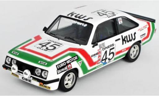 Ford Escort 1/43 Trofeu MKII RS 2000 No.45 KWS Motorsport 24h Spa 1978 H.Bauer/R.Dötsch/M.Mohr/W.Wolf modellino in miniatura