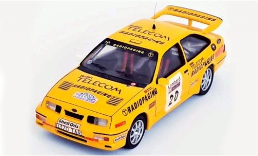Ford Sierra 1/43 Trofeu RS Cosworth No.20 British Telecom Radiopaging Rallye WM RAC Rallye 1987 M.Lovell/R.Freeman modellino in miniatura