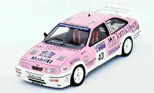 Ford Sierra 1/43 Trofeu RS Cosworth RHD No.43 Mr. Tomkinson Rallye WM RAC Rallye 1988 P.Collins/B.Thomas modellino in miniatura