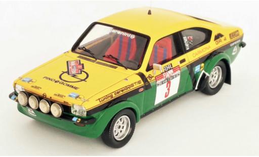 Opel Kadett 1/43 Trofeu C GT/E No.3 Rally Elba 1977 W.Röhrl/W.Pitz modellino in miniatura