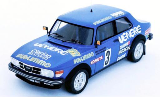 Saab 99 1/43 Trofeu No.3 Publimmo Rallye WM Rally Schweden 1981 S.Blomqvist/B.Cederberg modellino in miniatura