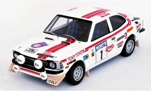 Toyota Corolla 1/43 Trofeu Levin No.1 Rallye WM 1000 Lakes Rallye 1975 H.Mikkola/A.Aho modellino in miniatura