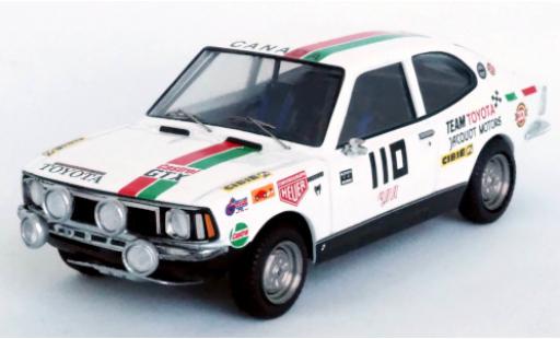 Toyota Corolla 1/43 Trofeu Levin No.110 Team Jacquot Motors Castrol Rally Press-on-Regardless 1973 W.Boyce/D.Woods modellino in miniatura