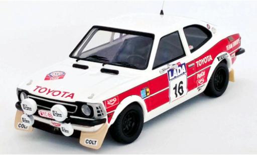 Toyota Corolla 1/43 Trofeu Levin No.16 Rallye WM 1000 Lakes Rallye 1977 M.Saaristo/T.Alanen modellino in miniatura