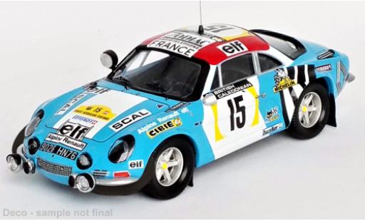 Alpine A110 1/43 Trofeu Renault No.15 Rallye WM Safari Rallye 1974 modellino in miniatura