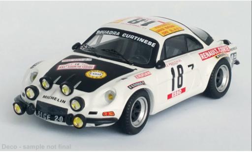 Alpine A110 1/43 Trofeu Renault No.18 Rallye WM Tour de Corse 1978 modellino in miniatura