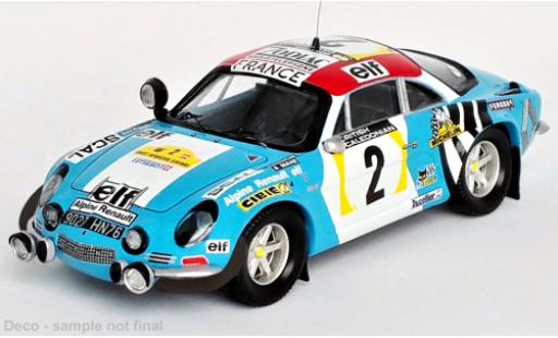 Alpine A110 1/43 Trofeu Renault No.2 Rallye WM Safari Rallye 1974 modellino in miniatura