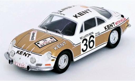 Alpine A110 1/43 Trofeu Renault No.36 Kent Rallye Ypres 1972 modellino in miniatura
