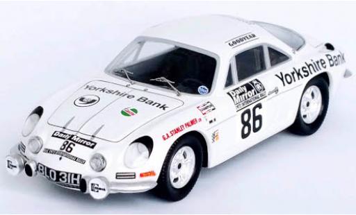 Alpine A110 1/43 Trofeu Renault No.86 RAC Rallye 1972 modellino in miniatura