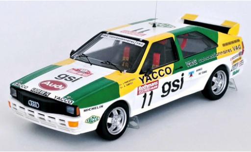 Audi Quattro 1/43 Trofeu No.11 Rallye - 1000 Pistes 1983 modellino in miniatura