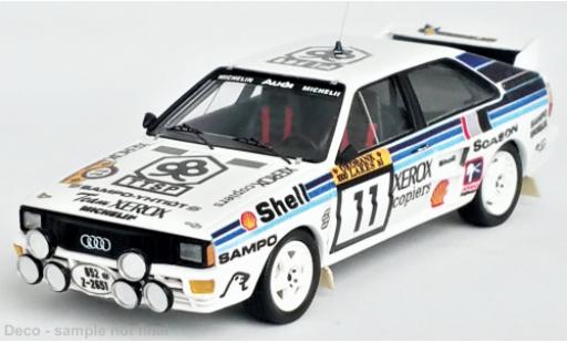 Audi Quattro 1/43 Trofeu No.11 Rallye WM 1000 Lakes Rallye 1985 modellino in miniatura