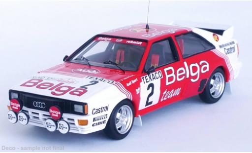 Audi Quattro 1/43 Trofeu No.2 Belga Rallye Boucles de Spa 1983 modellino in miniatura