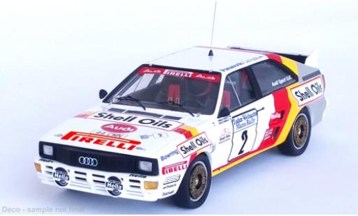 Audi Quattro 1/43 Trofeu No.2 S huiles Rallye Manx 1985 modellino in miniatura